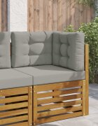 vidaXL Възглавница за диван на открито Полиестер Сиво 60 x 60 cm