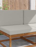 vidaXL Възглавница за диван на открито Полиестер Сиво 80 x 80 cm