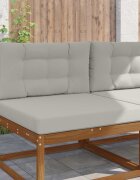 vidaXL Възглавница за диван на открито Полиестер Сиво 80 x 80 cm