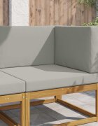 vidaXL Възглавница за диван на открито Полиестер Сиво 80 x 80 cm