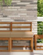 vidaXL Възглавница за диван на открито Полиестер Таупе 60 x 60 cm