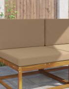 vidaXL Възглавница за диван на открито Полиестер Таупе 80 x 80 cm