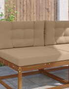vidaXL Възглавница за диван на открито Полиестер Таупе 80 x 80 cm