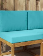 vidaXL Възглавница за диван на открито Полиестер Тюркоаз 60 x 60 cm