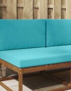 vidaXL Възглавница за диван на открито Полиестер Тюркоаз 80 x 80 cm