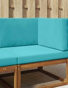 vidaXL Възглавница за диван на открито Полиестер Тюркоаз 80 x 80 cm