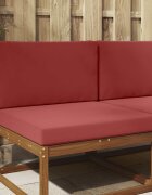 vidaXL Възглавница за диван на открито Текстил Виненочервен 80 x 80 cm