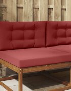 vidaXL Възглавница за диван на открито Текстил Виненочервен 80 x 80 cm