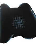 vidaXL Възглавница за гръб Черен Мемори пяна 40 x 32 x 13 см