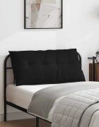 vidaXL Възглавница за гръб Черно 100 x 19 x 50 см текстил