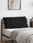 vidaXL Възглавница за гръб Черно 100 x 50 cm Кордюрова тъкан
