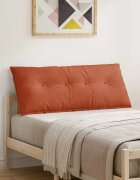 vidaXL Възглавница за гръб Червено оранжево 120 x 50 cm