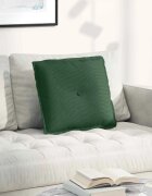 vidaXL Възглавница за гръб Джунглово зелено 50 x 45 см Кордюрова тъкан