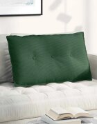 vidaXL Възглавница за гръб Джунглово зелено 80 x 50 cm Кордюрова тъкан