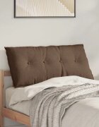 vidaXL Възглавница за гръб Кафяво 100 x 19 x 50 см текстил