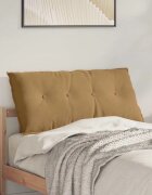 vidaXL Възглавница за гръб Кафяво 100 x 50 cm Кордюрова тъкан