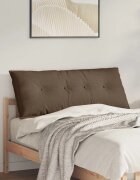 vidaXL Възглавница за гръб Кафяво 120 x 19 x 50 см текстил