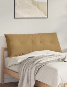 vidaXL Възглавница за гръб Кафяво 120 x 50 cm Кордюрова тъкан