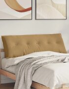 vidaXL Възглавница за гръб Кафяво 140 x 50 cm Кордюрова тъкан