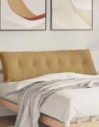 vidaXL Възглавница за гръб Кафяво 160 x 50 cm Кордюрова тъкан