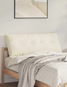 vidaXL Възглавница за гръб Кремаво 120 x 50 cm Кордюрова тъкан