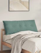 vidaXL Възглавница за гръб Морско зелено 120 x 50 cm Кордюрова тъкан