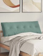 vidaXL Възглавница за гръб Морско зелено 140 x 50 cm Кордюрова тъкан
