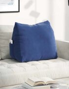 vidaXL Възглавница за гръб Полицейско синьо 60 x 20 x 50 см