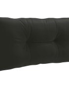 vidaXL Възглавница за гръб PUTTEN 100% полиестер Черно 70 x 40 x 10 см