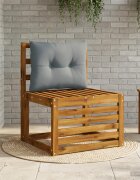 vidaXL Възглавница за гръб PUTTEN 100% полиестер Синьо 60 x 40 x 10 см