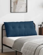 vidaXL Възглавница за гръб Синьо 100 x 19 x 50 см текстил