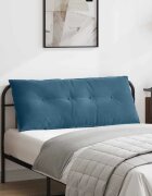 vidaXL Възглавница за гръб Синьо 120 x 50 cm Кордюрова тъкан