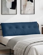 vidaXL Възглавница за гръб Синьо 140 x 19 x 50 см текстил