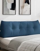 vidaXL Възглавница за гръб Синьо 140 x 24 x 50 см текстил