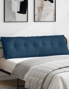 vidaXL Възглавница за гръб Синьо 160 x 19 x 50 см текстил