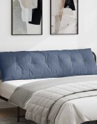 vidaXL Възглавница за гръб Синьо 180 x 50 см Кордюрова тъкан