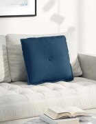 vidaXL Възглавница за гръб Синьо 50 x 19 x 45 см текстил