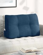vidaXL Възглавница за гръб Синьо 80 x 24 x 50 см текстил