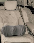 vidaXL Възглавница за гръб Сив Мемори пяна 475 x 23 x 12 см