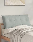 vidaXL Възглавница за гръб Светлосиво 100 x 50 cm Кордюрова тъкан