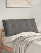 vidaXL Възглавница за гръб Светлосиво 100 x 50 cm Кордюрова тъкан