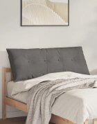 vidaXL Възглавница за гръб Светлосиво 120 x 50 cm Кордюрова тъкан