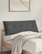 vidaXL Възглавница за гръб Тъмносиво 120 x 50 cm Кордюрова тъкан