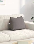 vidaXL Възглавница за гръб Таупе 45 x 20 x 35 см текстил