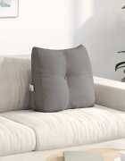 vidaXL Възглавница за гръб Таупе 45 x 24 x 50 см текстил