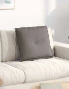 vidaXL Възглавница за гръб Таупе 50 x 19 x 45 см текстил
