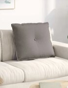 vidaXL Възглавница за гръб Таупе 60 x 19 x 50 см текстил