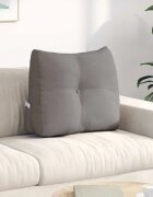 vidaXL Възглавница за гръб Таупе 60 x 24 x 50 см текстил