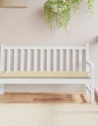 vidaXL Възглавница за градинска пейка бежова 150x50x3 см оксфорд плат