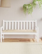 vidaXL Възглавница за градинска пейка бежова 150x50x7 см оксфорд плат